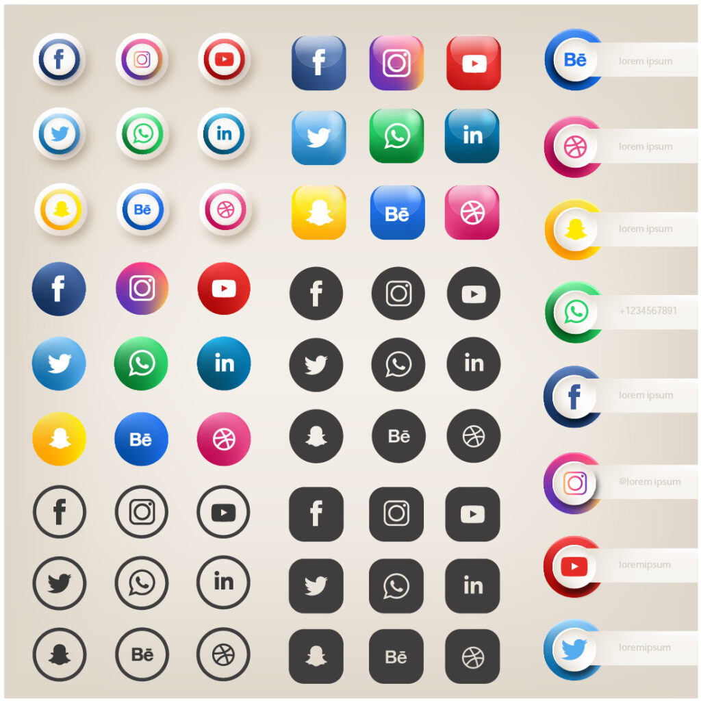 Social Media Icon Set - MasterBundles