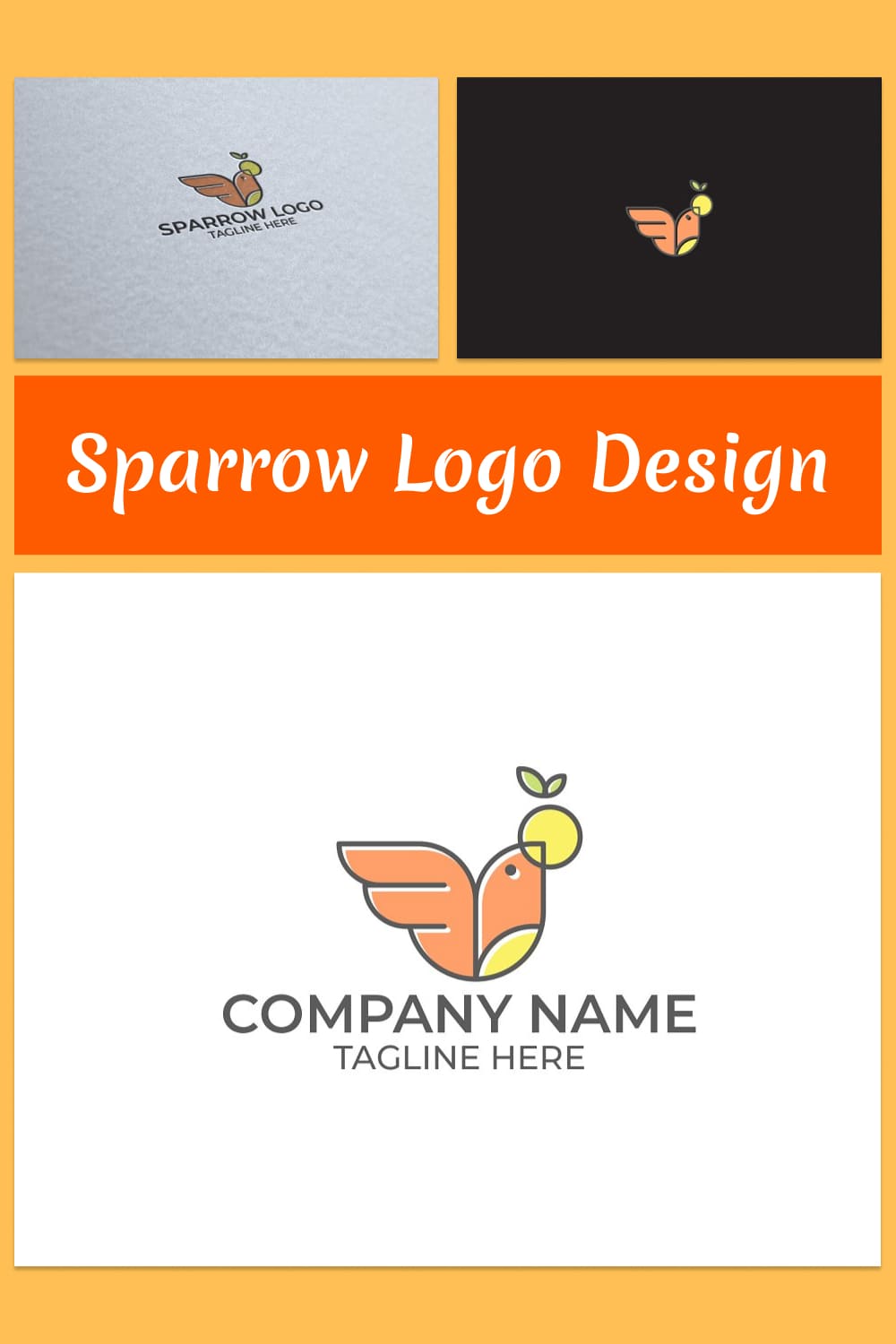 Sparrow Logo Design.