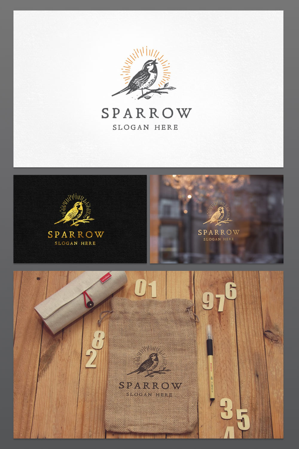 sparrow logo template 07