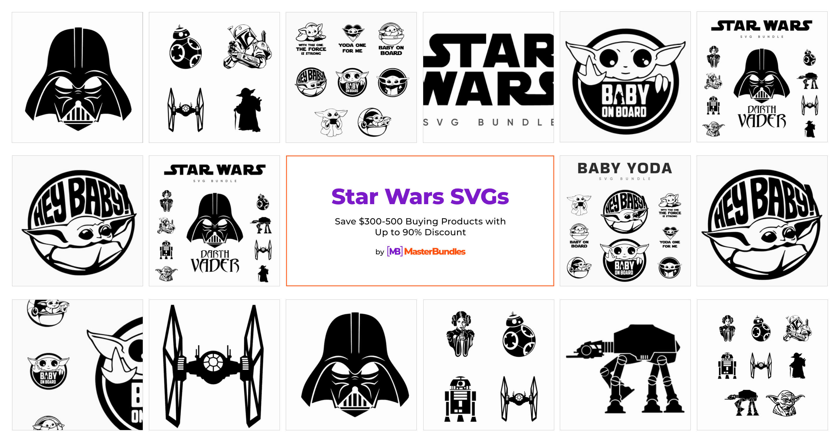 15+ Star Wars SVG Files & Designs 2024 MasterBundles