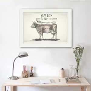 Two Cows Drawn In Engraving Style – MasterBundles