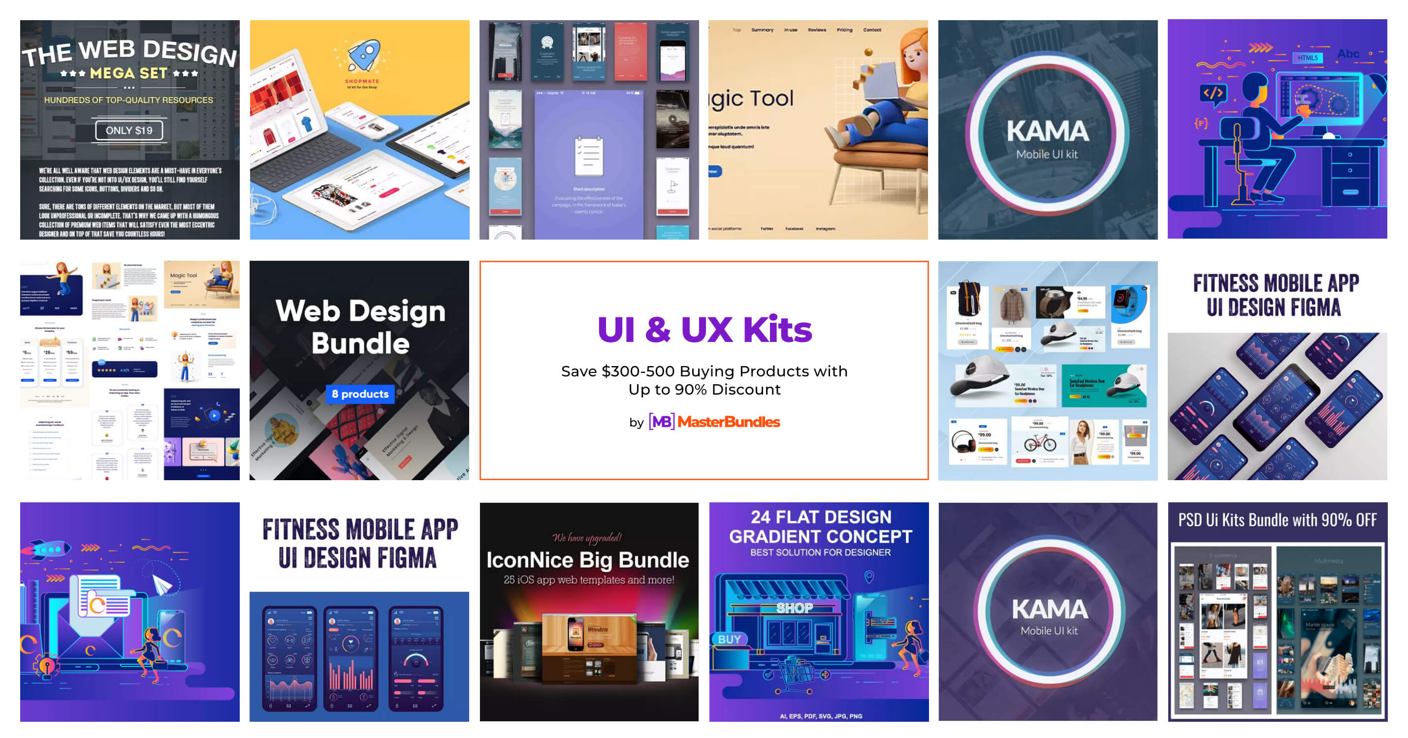 Event Platform web app UI Kits Design - MasterBundles