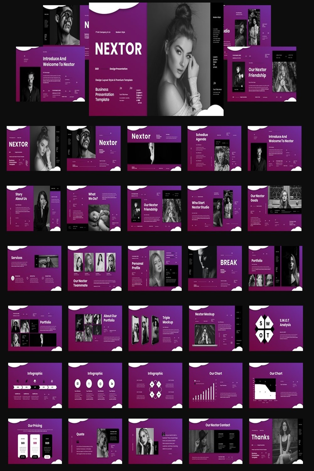 Nextor - Business Presentation PowerPoint Template