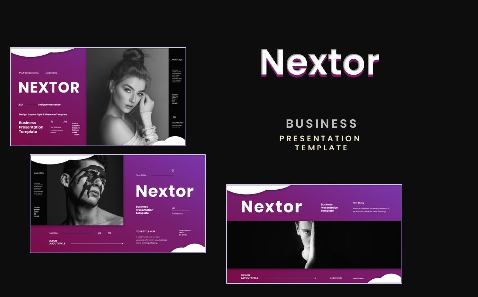 <h2>Nextor - Business Presentation Keynote Template Description </h2>