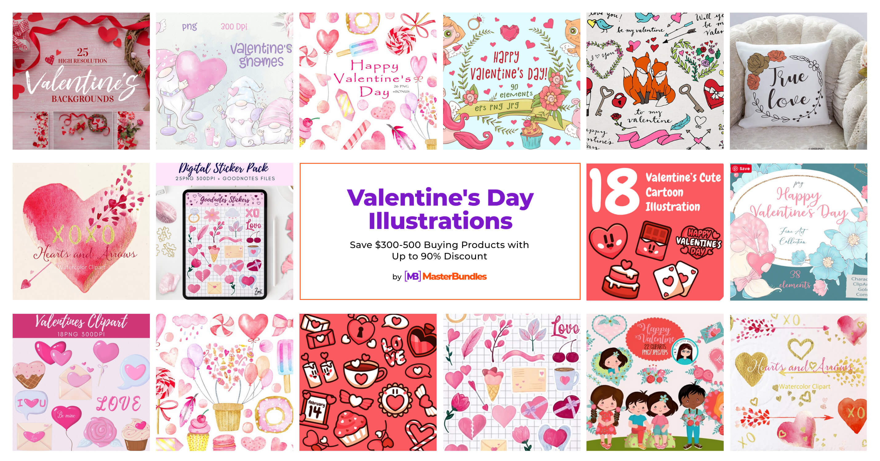 11+ Valentine's Day Clipart Images & Illustrations For 2023 - Masterbundles