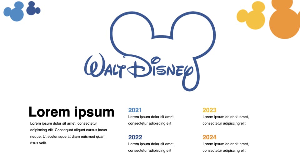 Walt Disney Presentation Template – MasterBundles