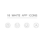 Free white app icons main cover.
