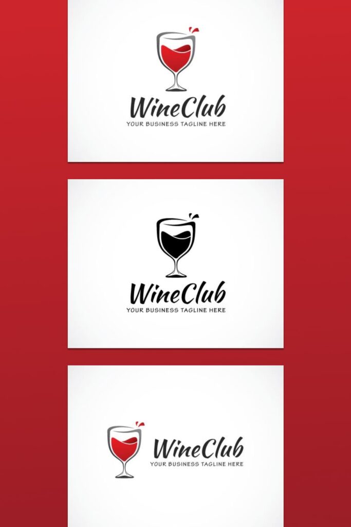 Wine Club Logo Template MasterBundles