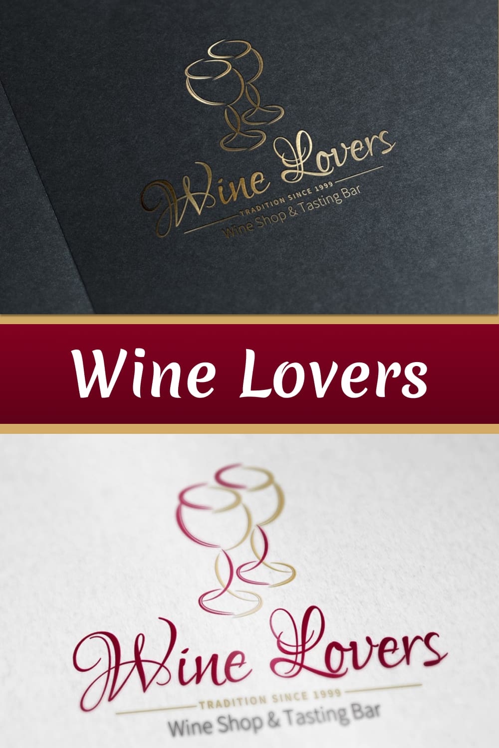 Wine Lovers Logo - Pinterest Image Preview.