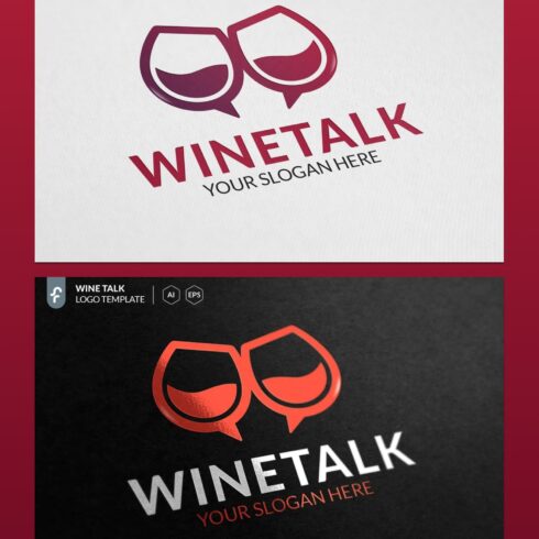 Wine Talk Logo is a minimalistic and modern logo.
