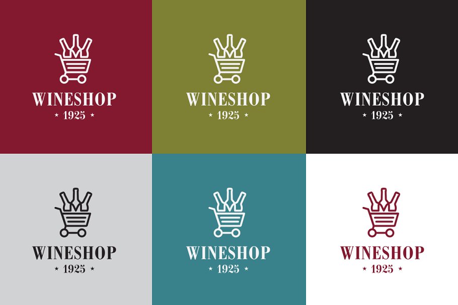The main image preview of Wine Shop Logo