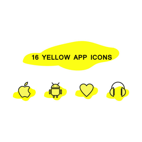 Free yellow icons main cover.