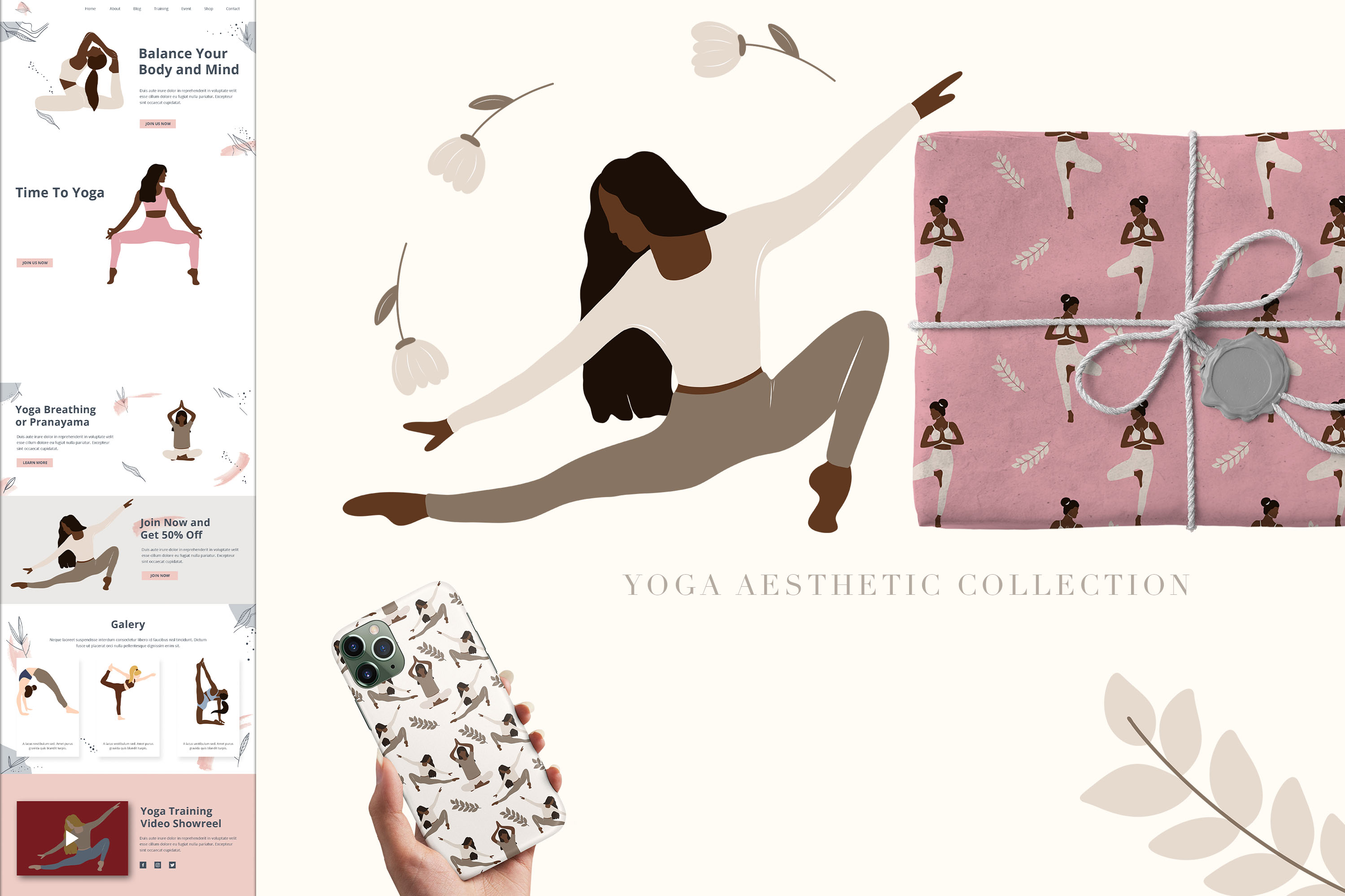The modern Time for Yoga collection is finally available yoga