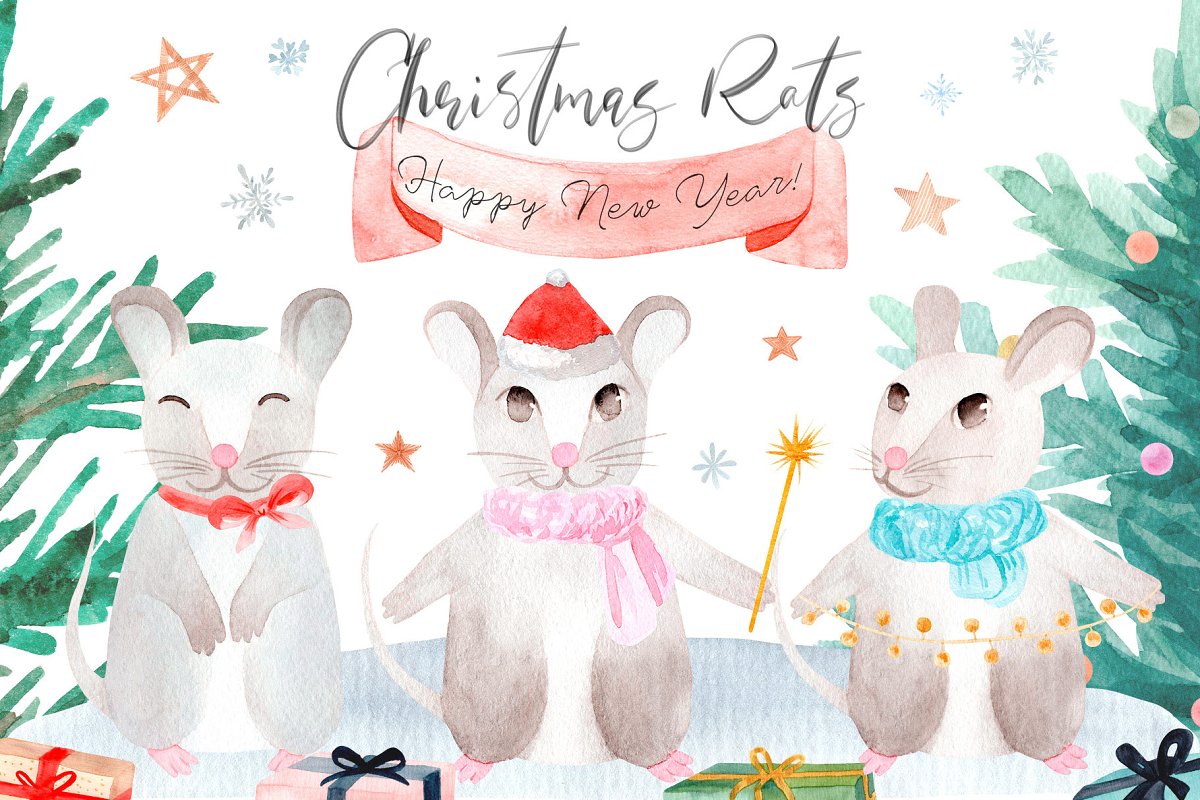 Cover image of Christmas Rats.
