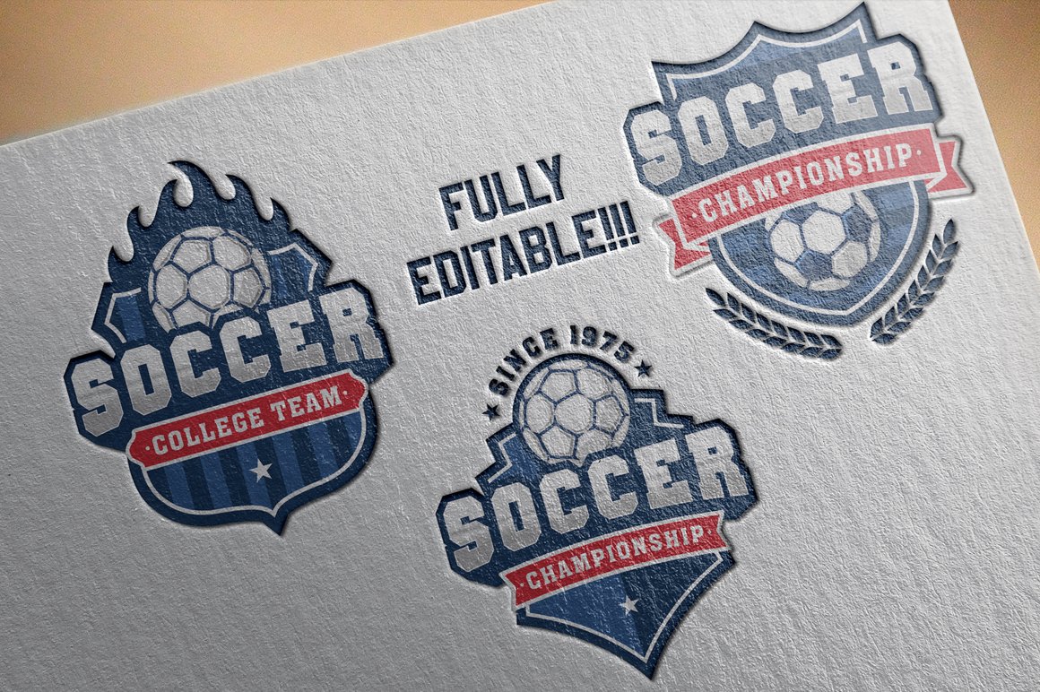 White matt paper with sport logos.