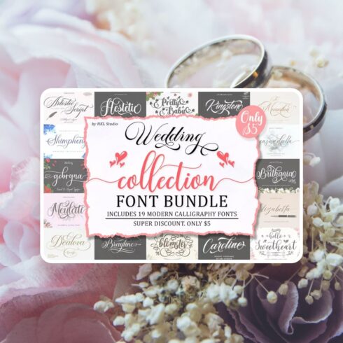 Wedding Collection Font Bundle.