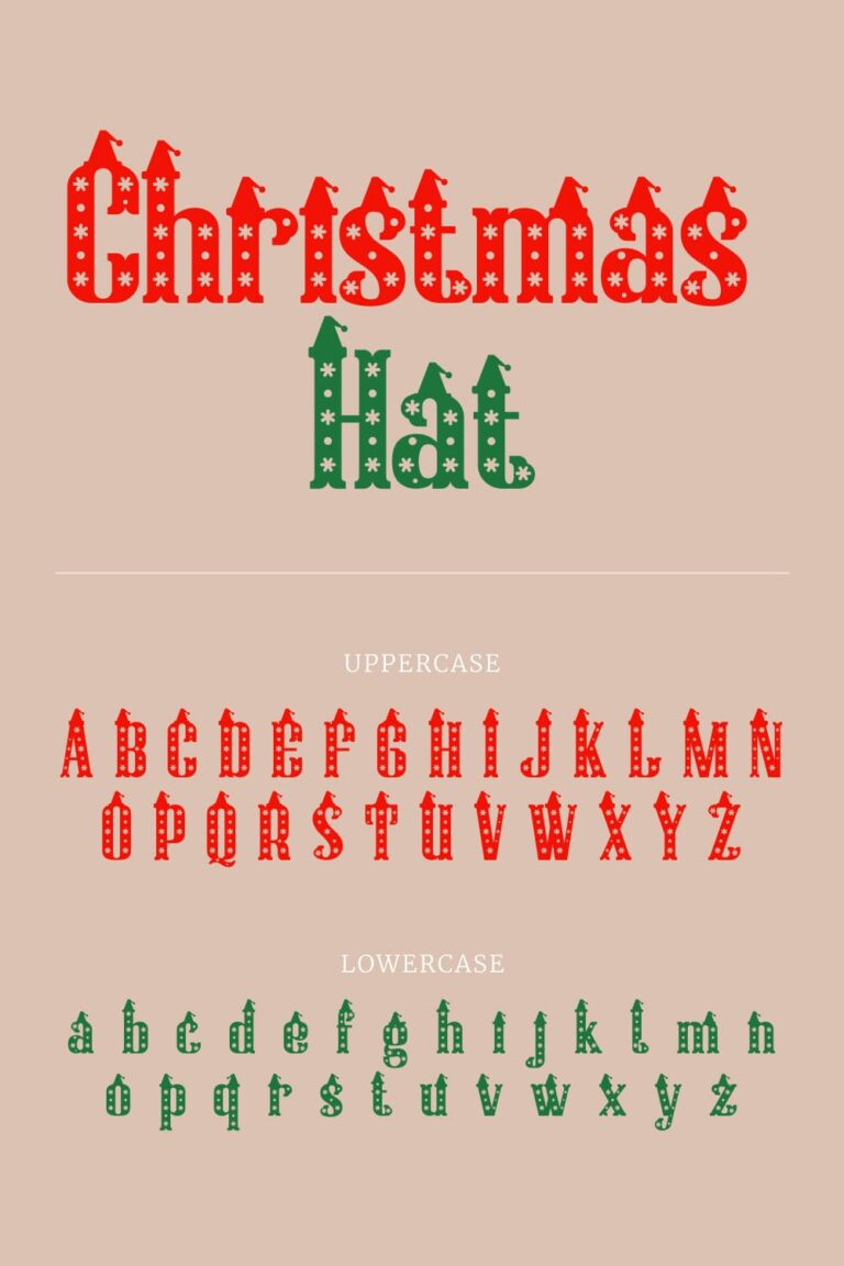 Christmas Hat Free Font – MasterBundles