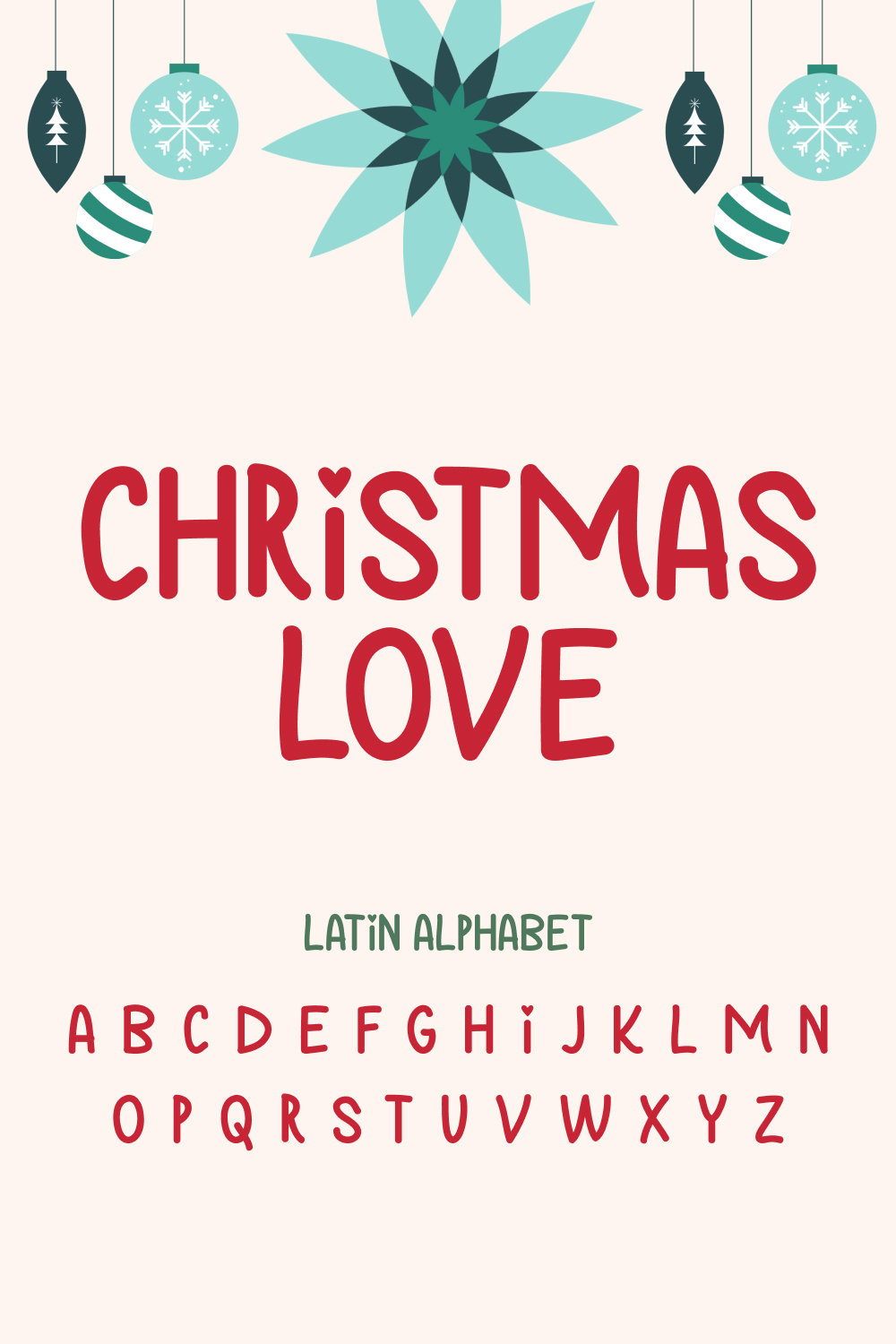 No ordinary font for Christmas topics.