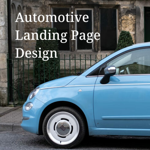 automotive landing page template.