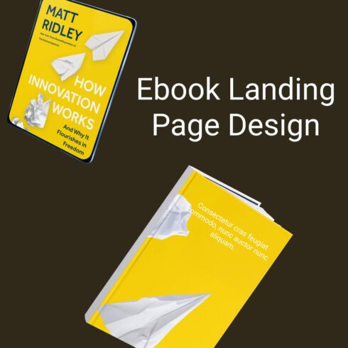 ebook landing page template.