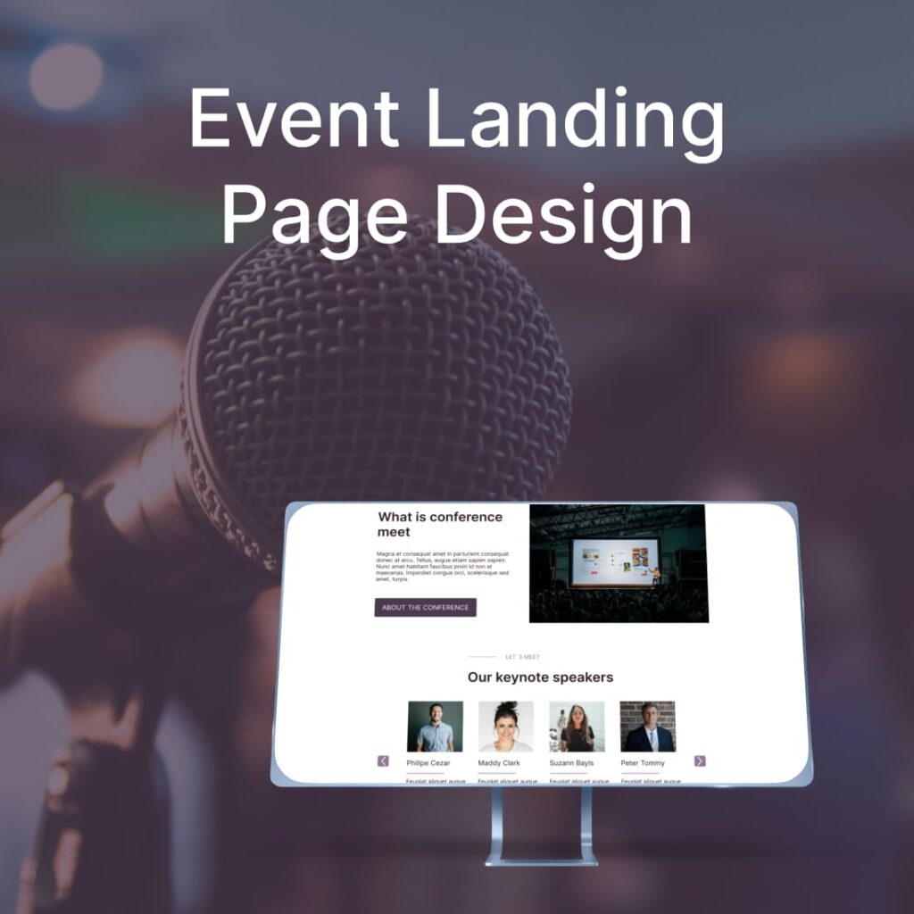 Modern Event Landing Page Template – MasterBundles
