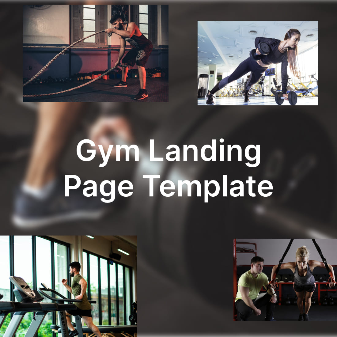 gym landing page template.