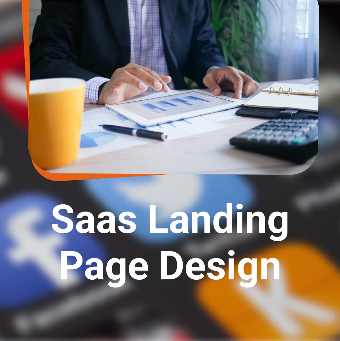 saas landing page template.