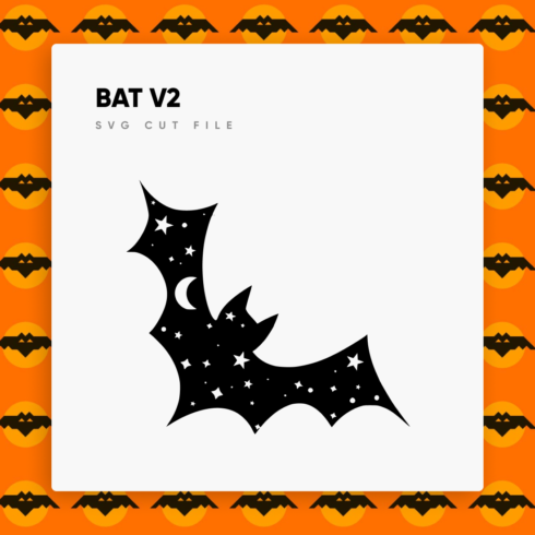 Bat cut file with stars and bats.
