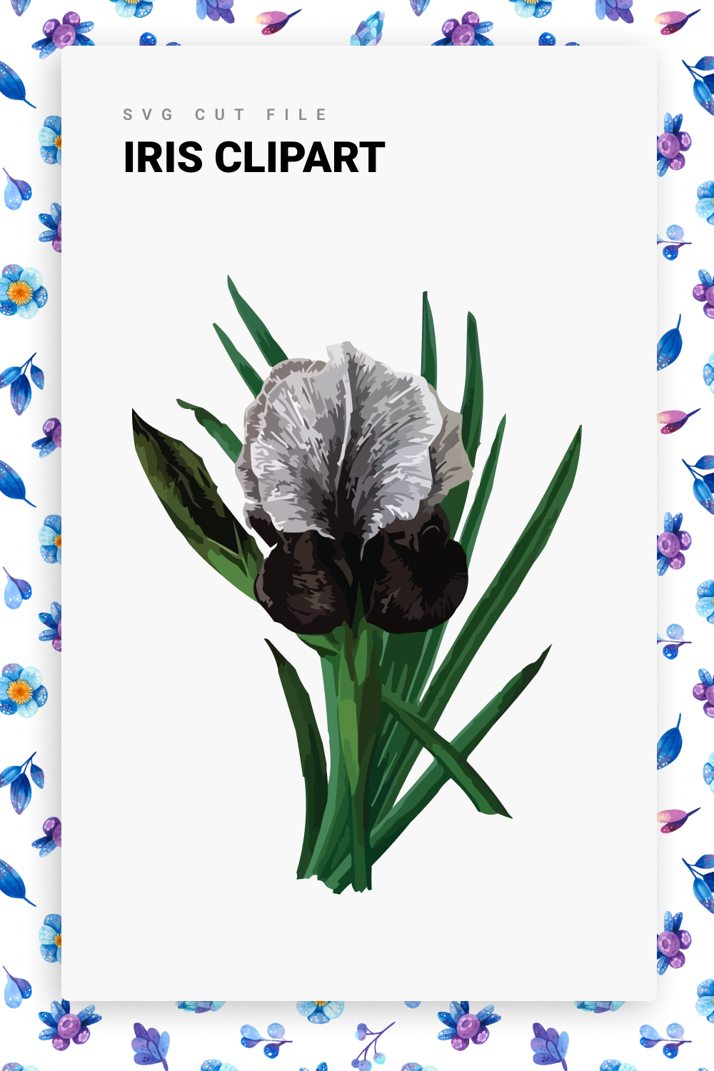 So relistic beautiful iris flower.