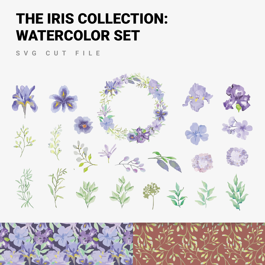 The iris collection set svg.