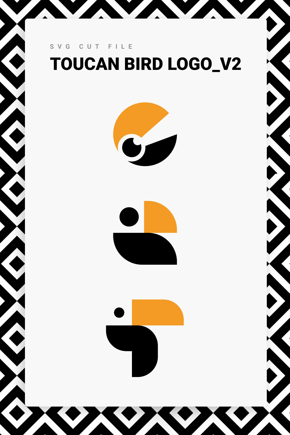 01. toucan bird logo v2 svg 1000 x 1500
