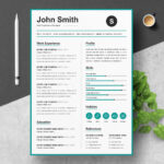 Simple Resume Template Design main cover.