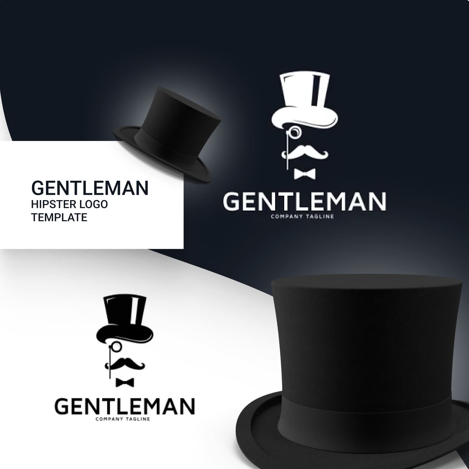 Gentleman - Hipster Logo Template.