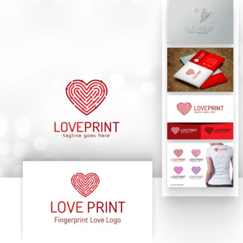 Love Print - Fingerprint Love Logo.