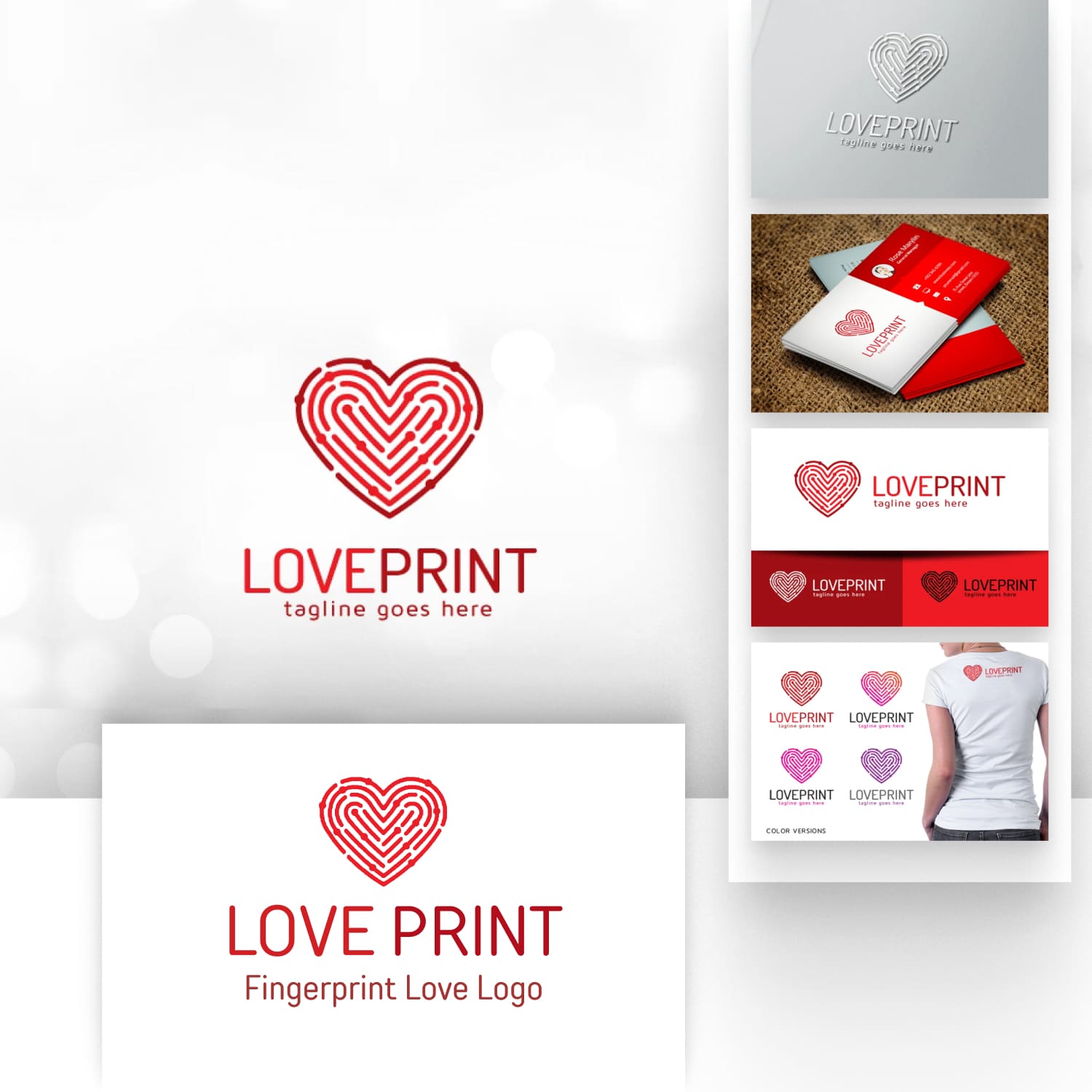 Love Print - Fingerprint Love Logo.