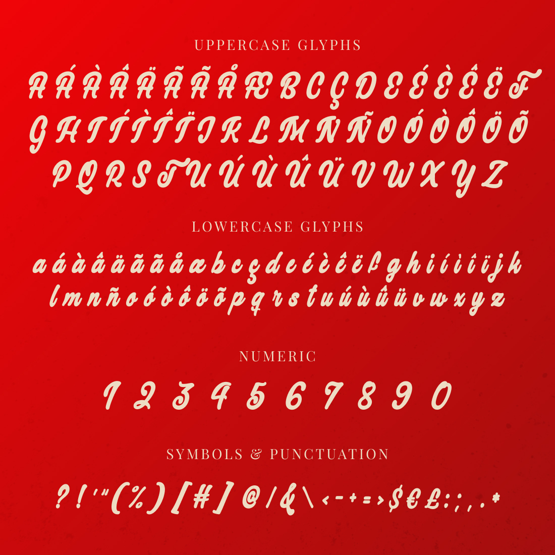 Christmas cat free font cover.