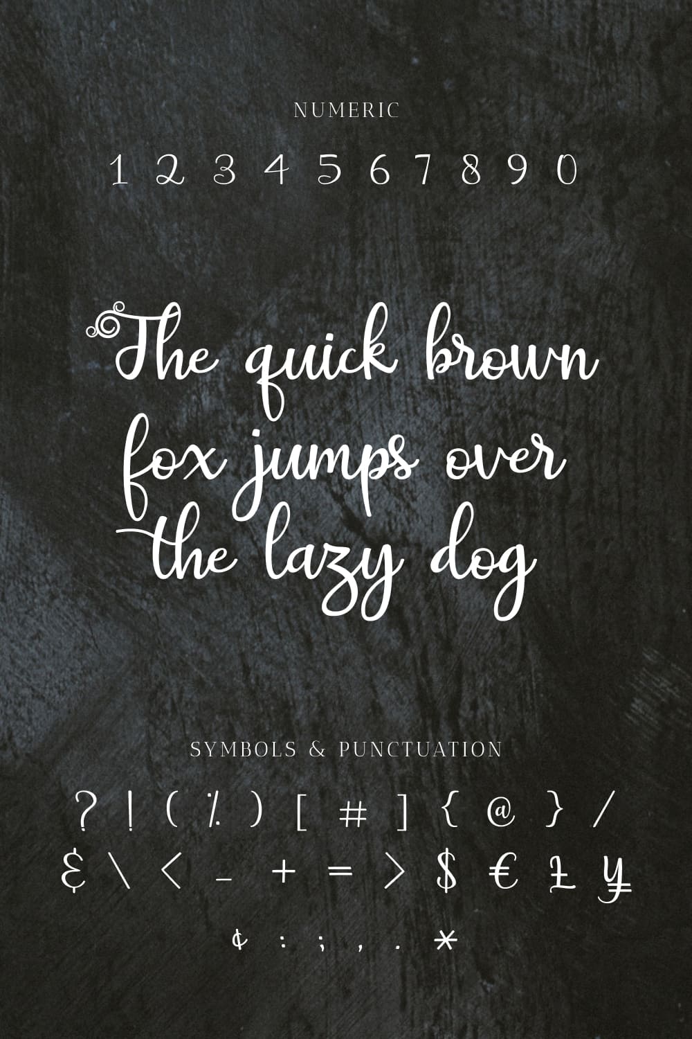 Beautiful white font on the classic dark background.