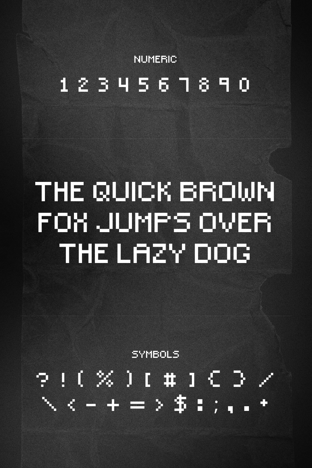 Pixel font for a special project.
