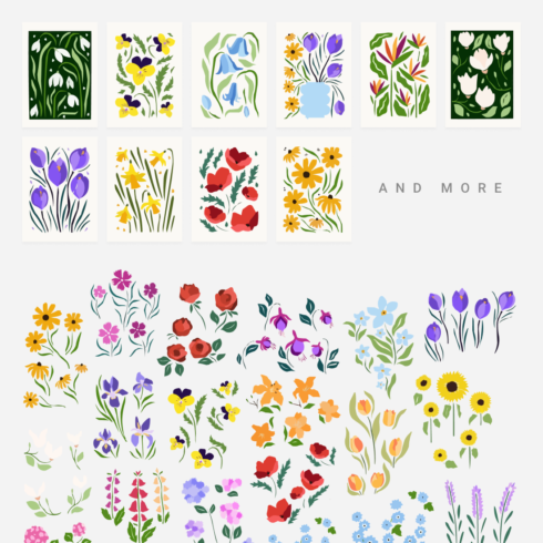 Flower Gallery Garden Edition svg bundle cover.