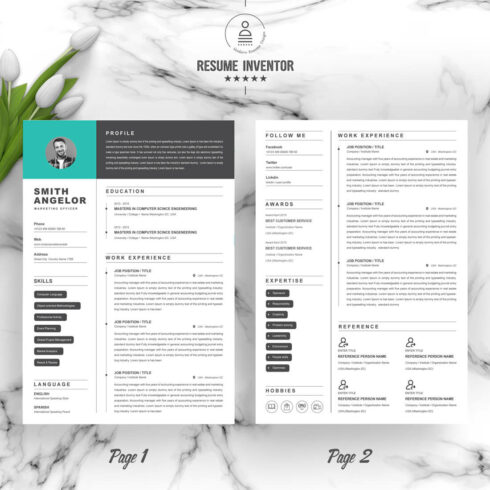 Simple Resume Design - MasterBundles