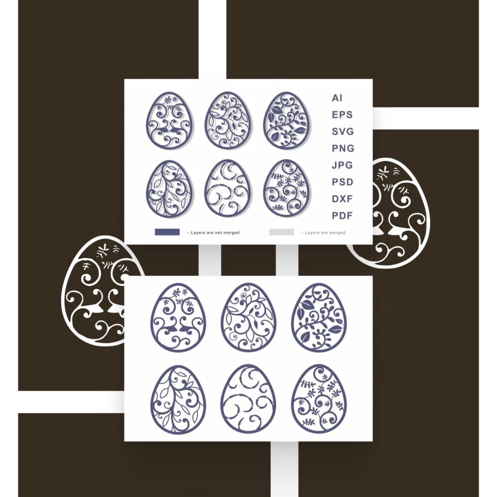 Easter Eggs SVG Cut file for Crafters – MasterBundles