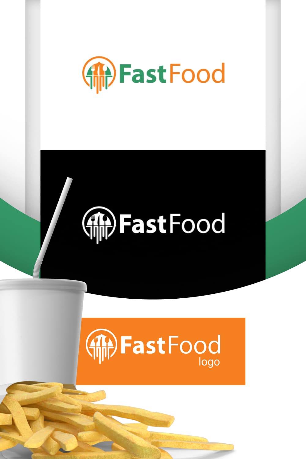 Stylish logos collection for fast food industries.