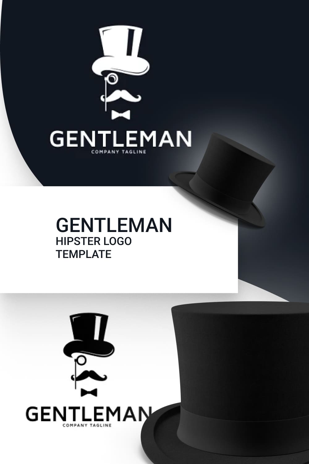 Stylish dark logos for man beauty industry.