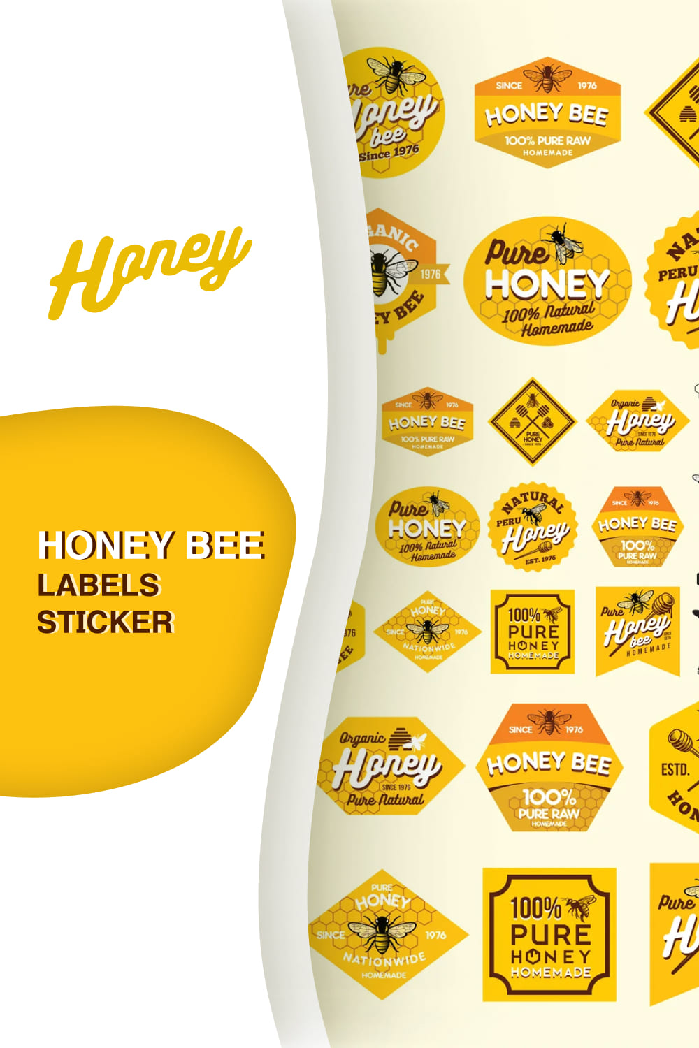 Yellow set for your food brand.