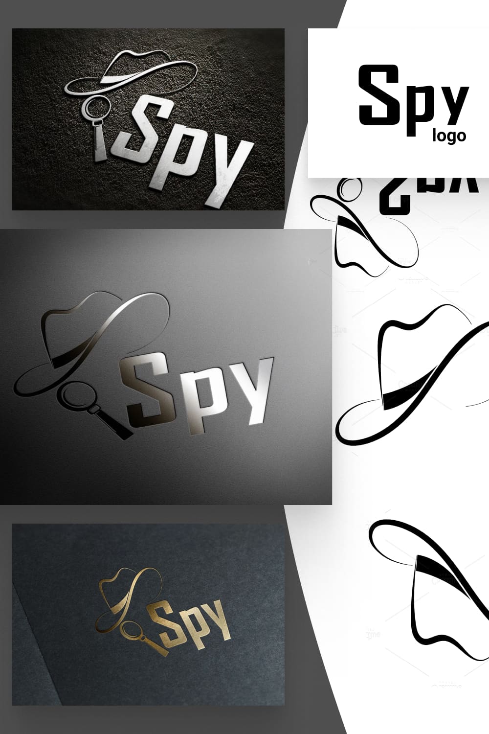 Set of classic logos.