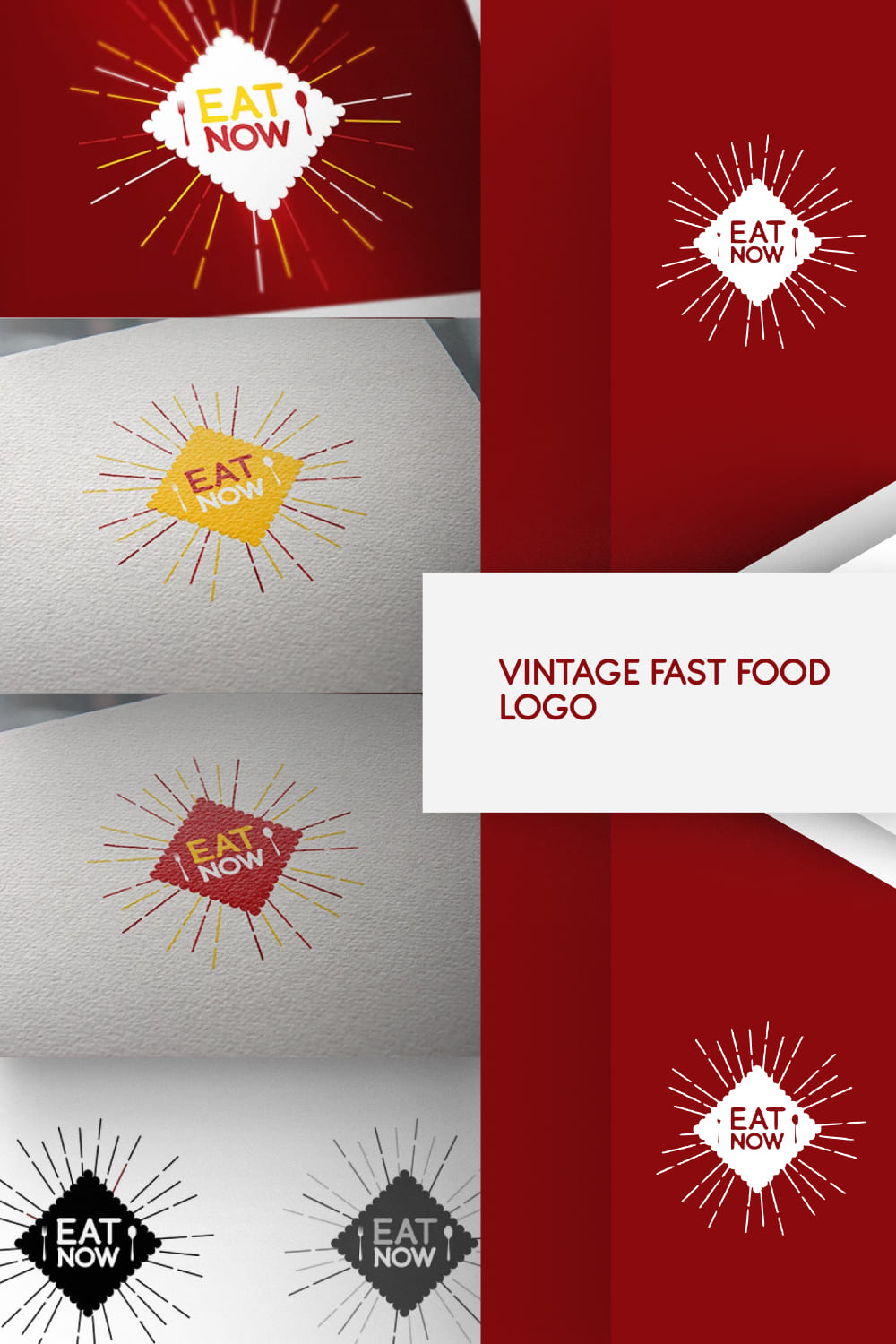 Light and modern logos for food business.