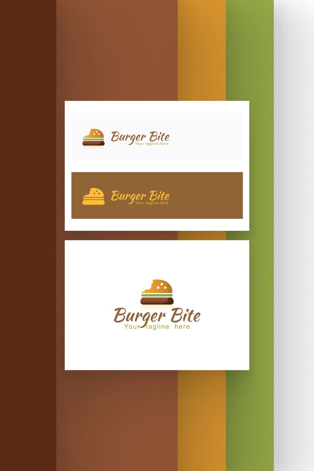 Colorful logos for food industries.