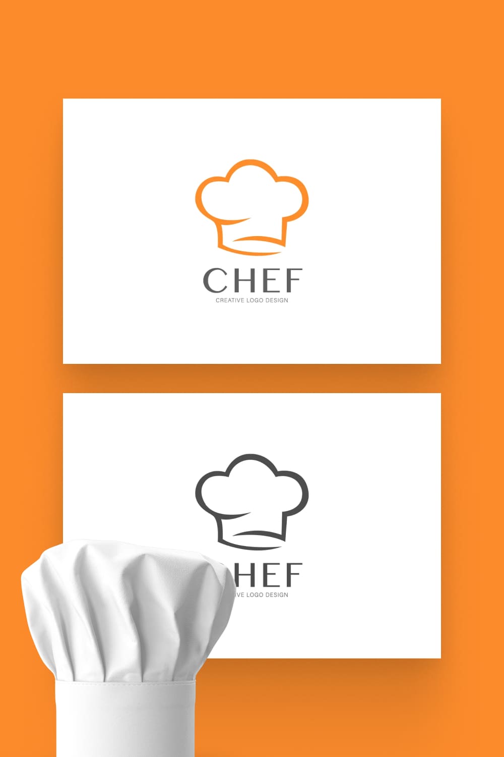 Two-colored logos for food industry.