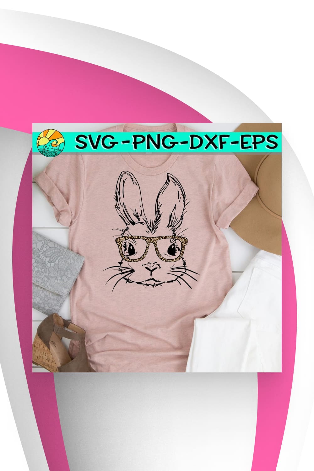Nice bunny for modern t-shirt.