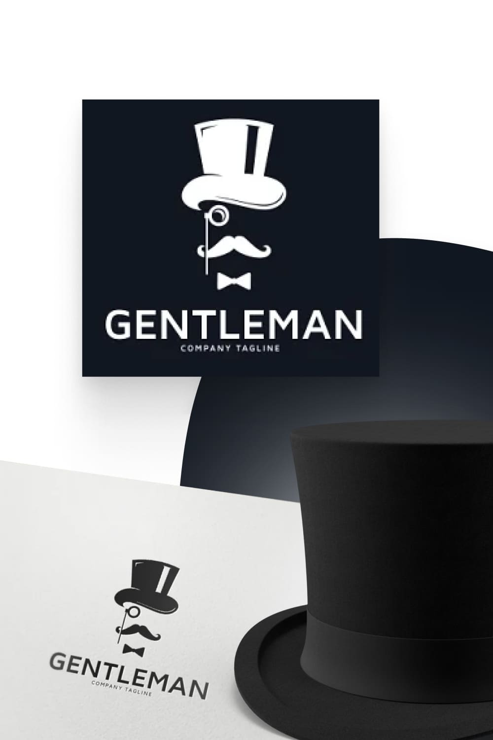 04 gentleman hipster logo template1000x1500